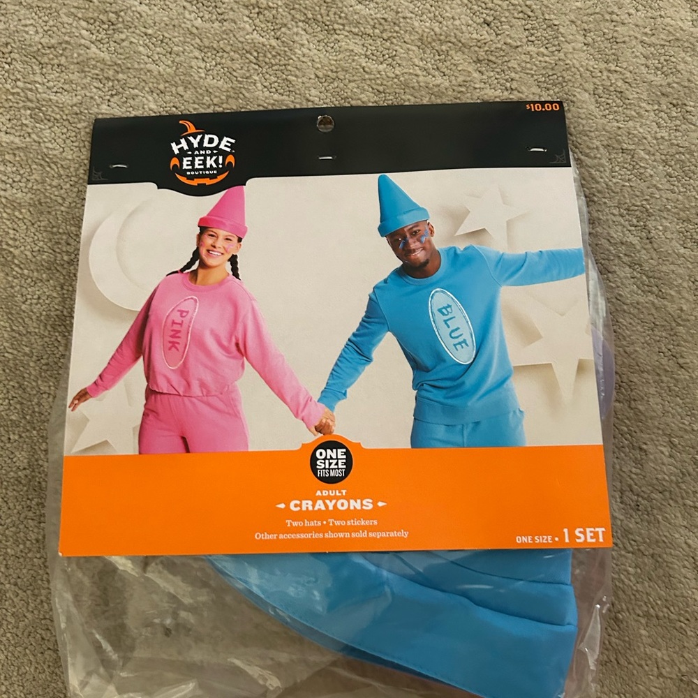 Hyde & EEK! Pink and Blue Adult Crayon Costumes